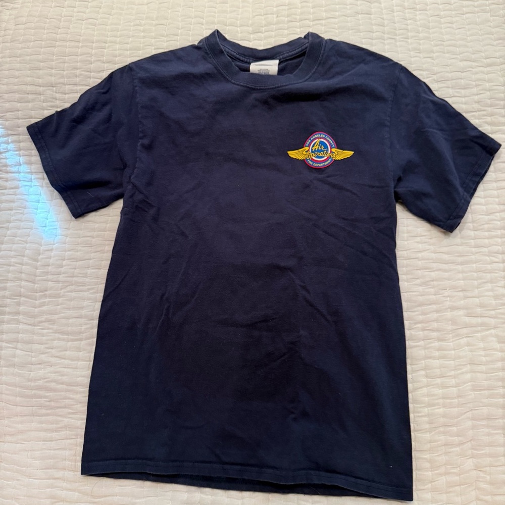 Navy Graphic T-Shirt Air Operators LA